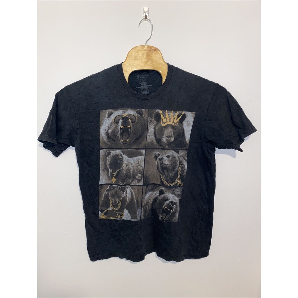 Apostasy T-Shirt Short Sleeve Black Bears with Bling XL
